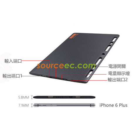 客製化超薄活頁移行動電源禮品