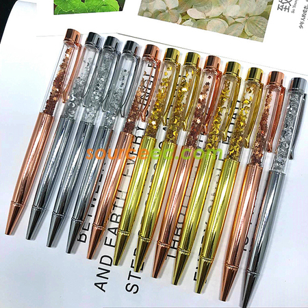 客製化入油星星月亮金屬筆禮品