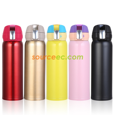 客製化500ML 彈跳蓋不銹鋼保溫杯禮品