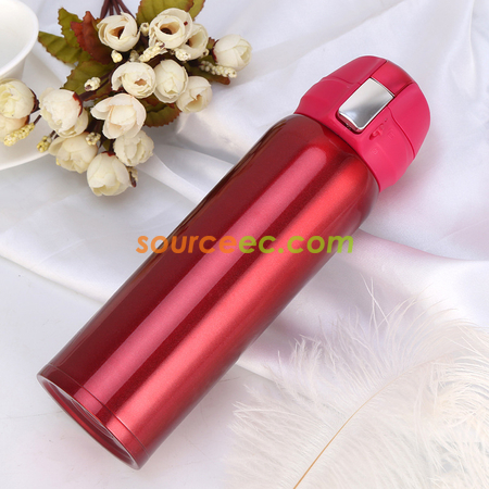 客製化500ML 彈跳蓋不銹鋼保溫杯禮品