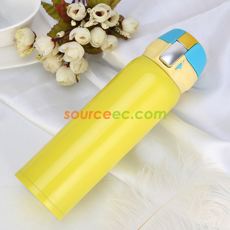 客製化500ML 彈跳蓋不銹鋼保溫杯禮品