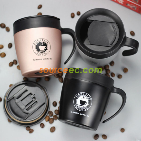 客製化330ML 不銹鋼帶手柄保溫杯禮品