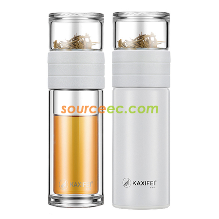 客製化450ML 便攜式茶水分離客製化保溫瓶禮品