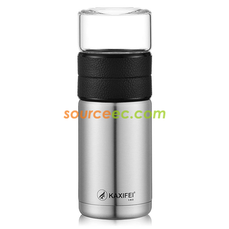 客製化600ML 便攜式茶水分離客製化保溫杯禮品