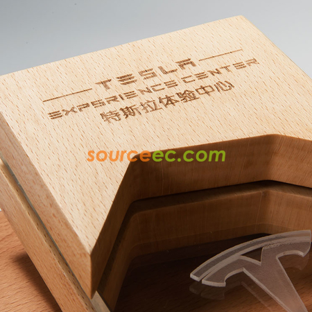 客製化木質水晶獎座禮品