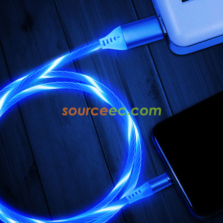 客製化七彩流光磁吸充電線禮品