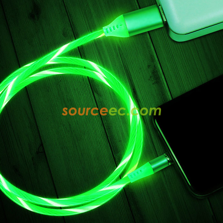 客製化七彩流光磁吸充電線禮品