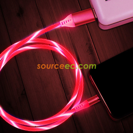 客製化七彩流光磁吸充電線禮品