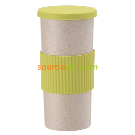 客製化350ML 小麥秸稈纖維隨手杯禮品