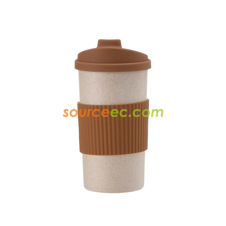 客製化350ML 小麥秸稈纖維隨手杯禮品