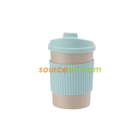 客製化350ML 小麥秸稈纖維隨手杯禮品