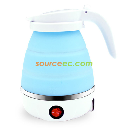 客製化600ML矽膠折疊電熱水壺禮品