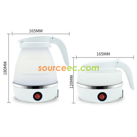 客製化600ML矽膠折疊電熱水壺禮品