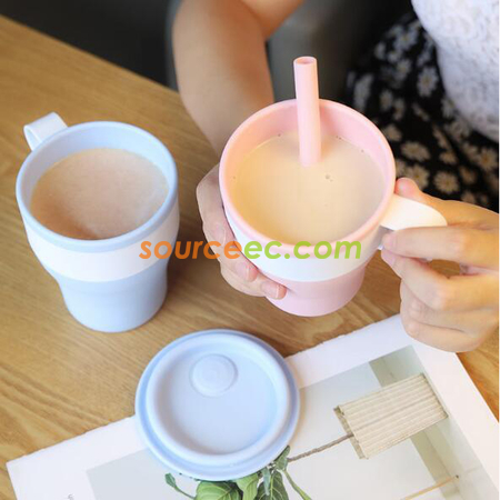 客製化可折疊矽膠杯禮品