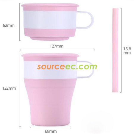 客製化可折疊矽膠杯禮品