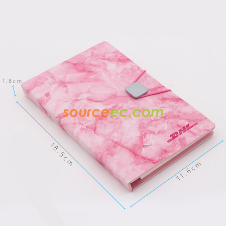 客製化PU大理石紋封面便利貼筆記簿禮品