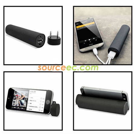 客製化帶線電筒行動電源禮品