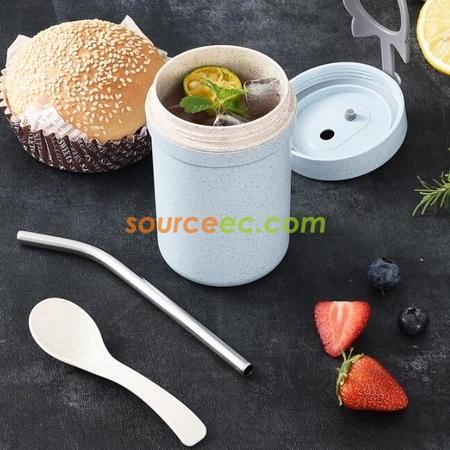 客製化330ML 小麥稭稈纖維杯禮品