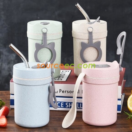 客製化330ML 小麥稭稈纖維杯禮品