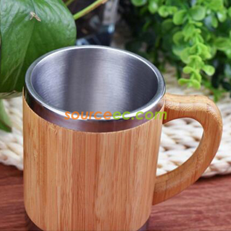 客製化客製化不銹鋼竹保溫杯禮品
