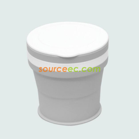 客製化350ML 折疊矽膠咖啡杯禮品