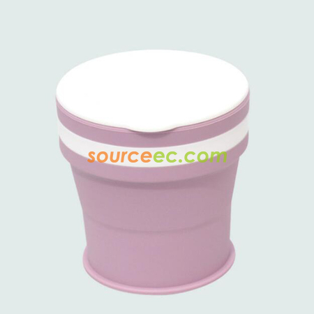 客製化350ML 折疊矽膠咖啡杯禮品