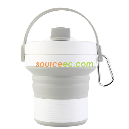 客製化450ML 折疊矽膠咖啡杯禮品