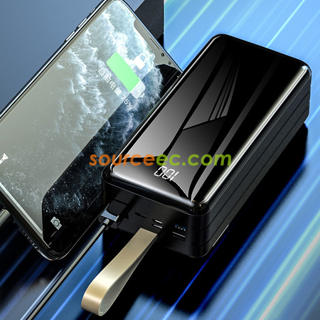客製化60000mAh帶燈行動電源禮品