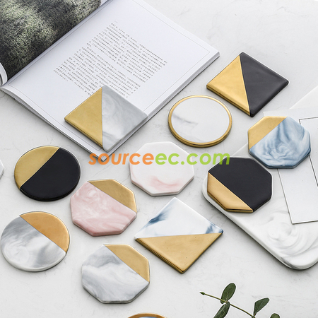 客製化大理石紋杯墊