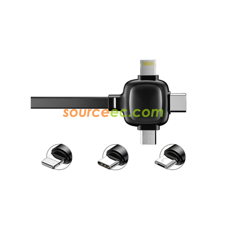 客製化3合1伸縮數據線禮品