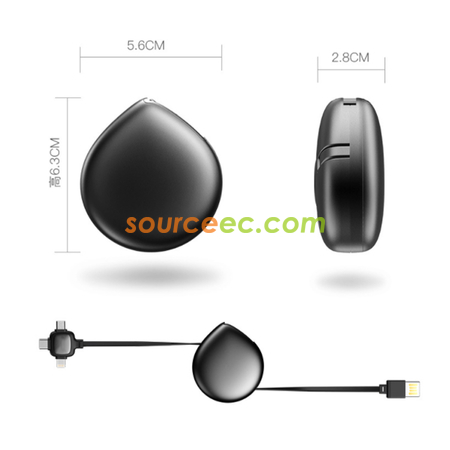 客製化3合1伸縮數據線禮品