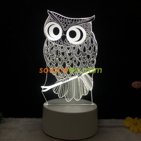 客製化led亞克力立體臺燈禮品