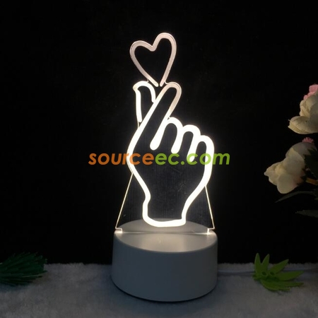 客製化led亞克力立體臺燈禮品