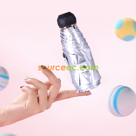 客製化五摺銀膠迷你雨傘禮品