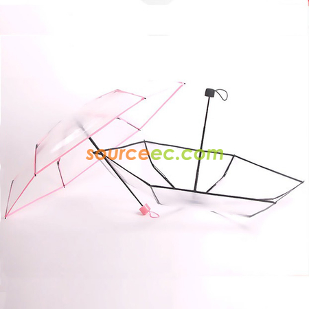 客製化五摺透明迷你雨傘禮品