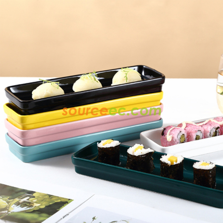 客製化色彩繽紛餐具點心托盤禮品