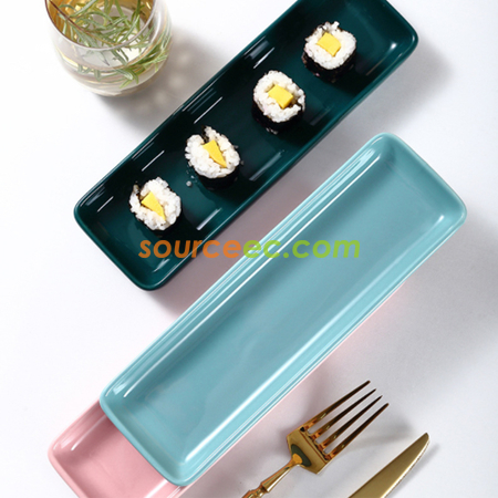 客製化色彩繽紛餐具點心托盤禮品