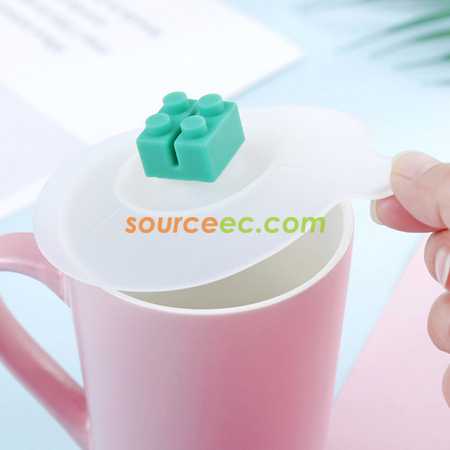 客製化積木矽膠杯蓋禮品
