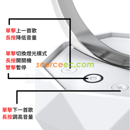 客製化時尚光圈藍牙音響禮品