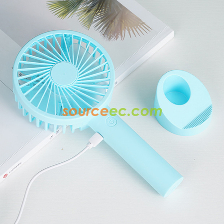 客製化USB充電手機支架手持電風扇禮品