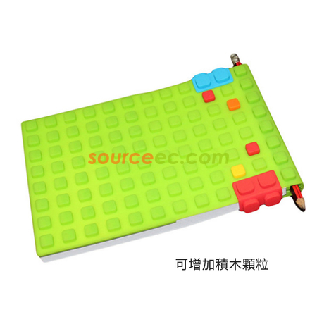 客製化矽膠積木記事簿禮品