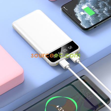 客製化超薄數顯行動電源禮品