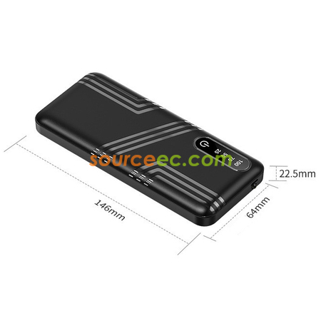 客製化LED數顯便捷行動電源禮品