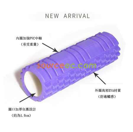 客製化瑜伽空心浮點健身滾輪禮品
