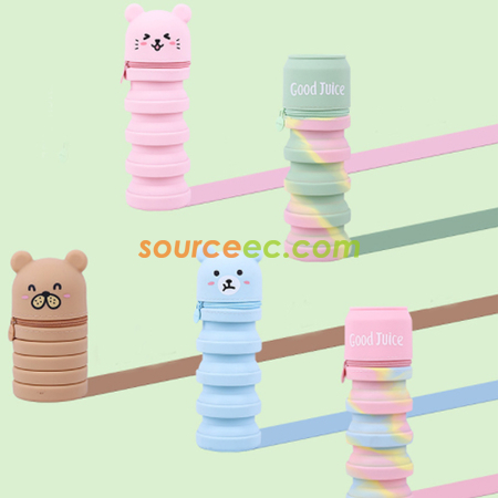 客製化可愛卡通伸縮筆袋禮品