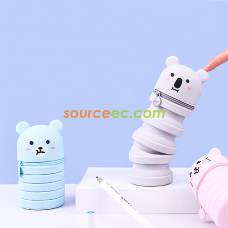 客製化可愛卡通伸縮筆袋禮品