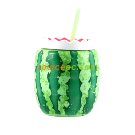 客製化西瓜雙層吸管杯禮品