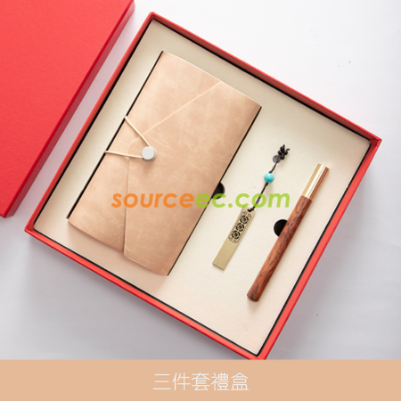 客製化筆記本套裝 (筆記本+筆+USB隨身碟)禮品