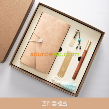 客製化筆記本套裝 (筆記本+筆+書籤 + USB隨身碟)禮品