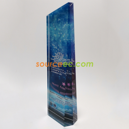 客製化彩印水晶獎座禮品